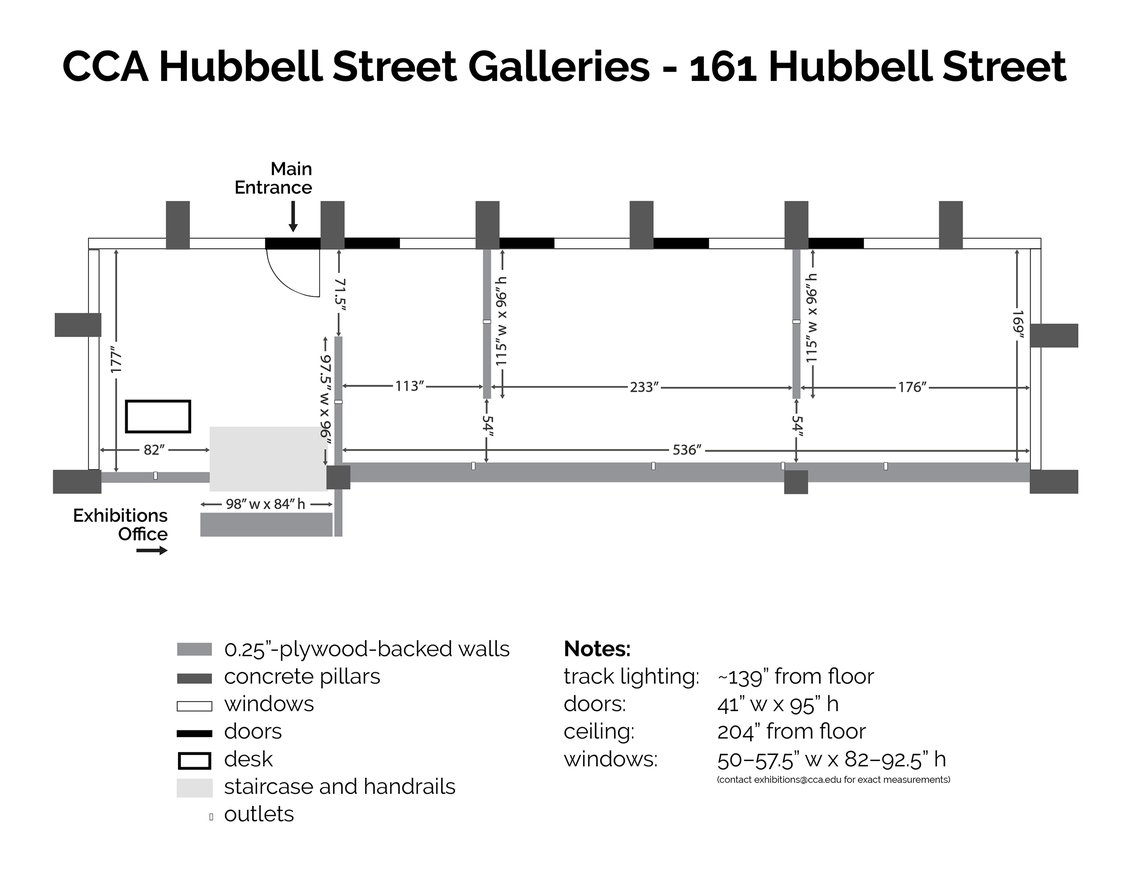 Gallery 161 Hubbell floor plan