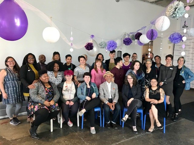 Participants of the first CCA Lavender Commencement Celebration in 2018, SF Campus