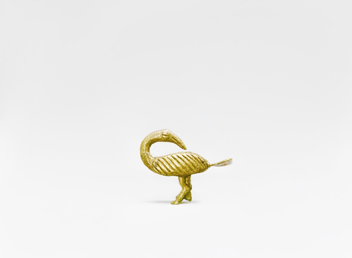 Akan Gold Weight Sankofa, courtesy of Brooklyn Museum