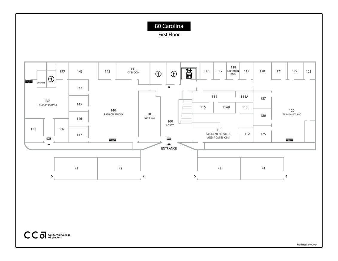 CCA 80 Carolina - First Floor Map