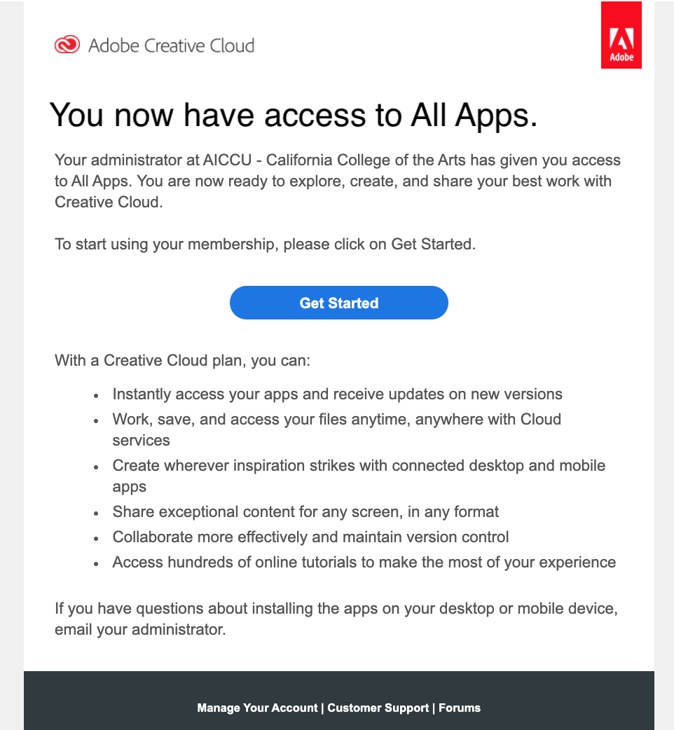 adobe account