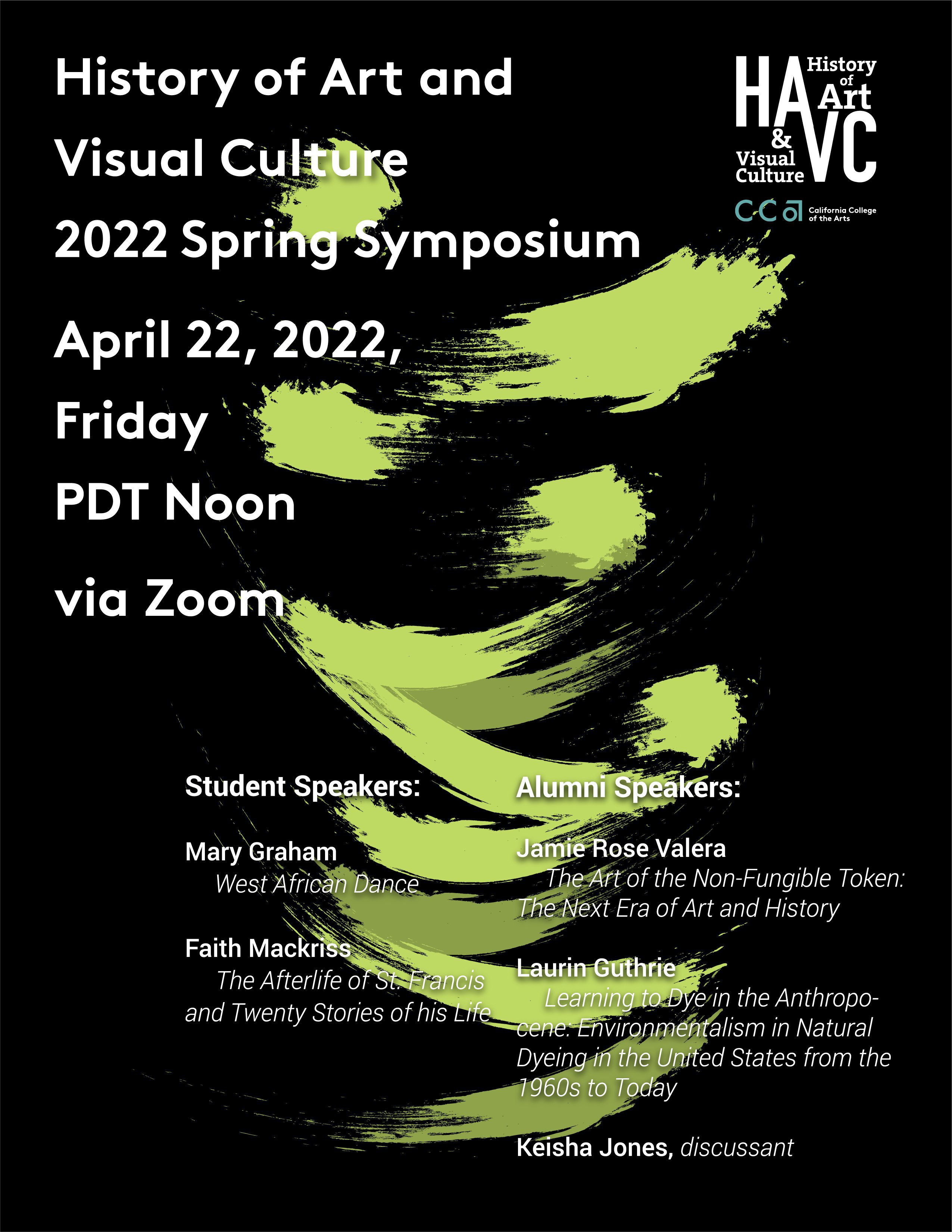 History of Art and Visual Culture Spring Symposium - CCA Portal