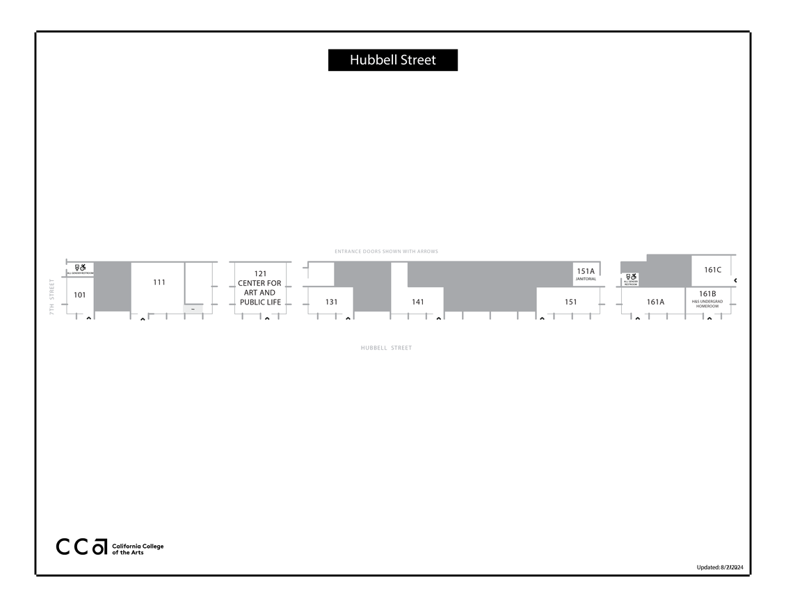 CCA Hubbell Street Map