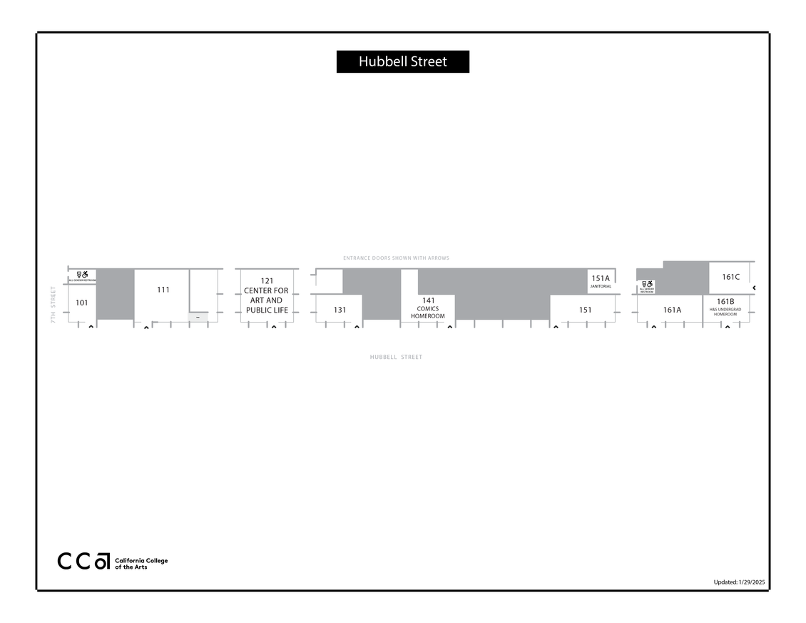 CCA Hubbell Street Map