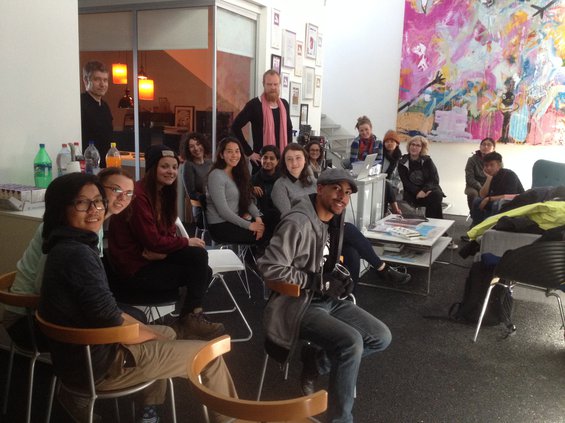 CCA students at master class with interaction designer, Nils Wiberg, at Gagarin Reykjavik