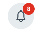 Notifications bell icon