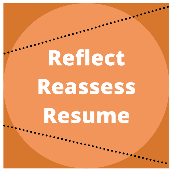 Reflect, Reassess, Resume