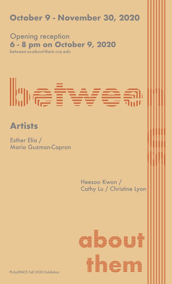 between us about them exhibition graphic