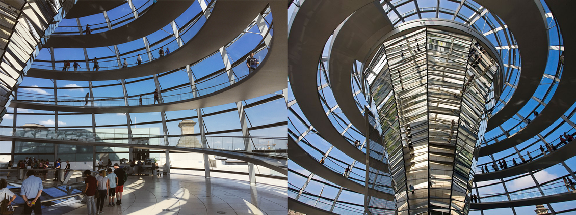 Reichstag Dome, Berlin (German parliament building)