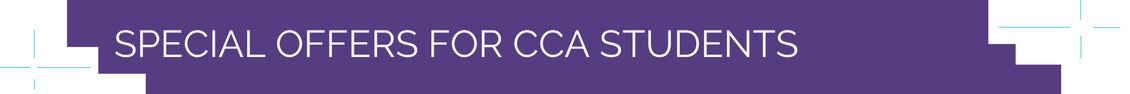 Section Header: Special Offers for CCA Students