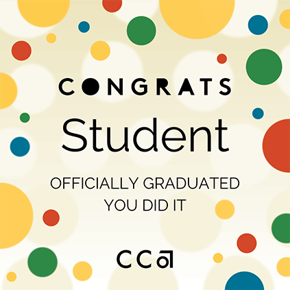 Congrats Student social media post