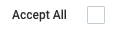 Accept All box of Accept/Decline Awards screen