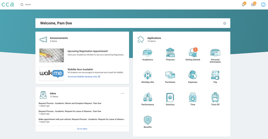 Intro to Workday Step by Step Guide - CCA Portal