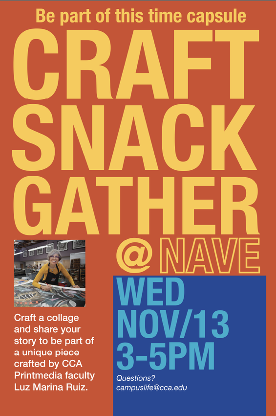 Craft, Snack, Gather Event