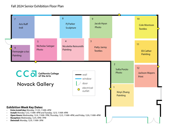 SeniorExhibitions_Fall2024-FinalFloorPlan