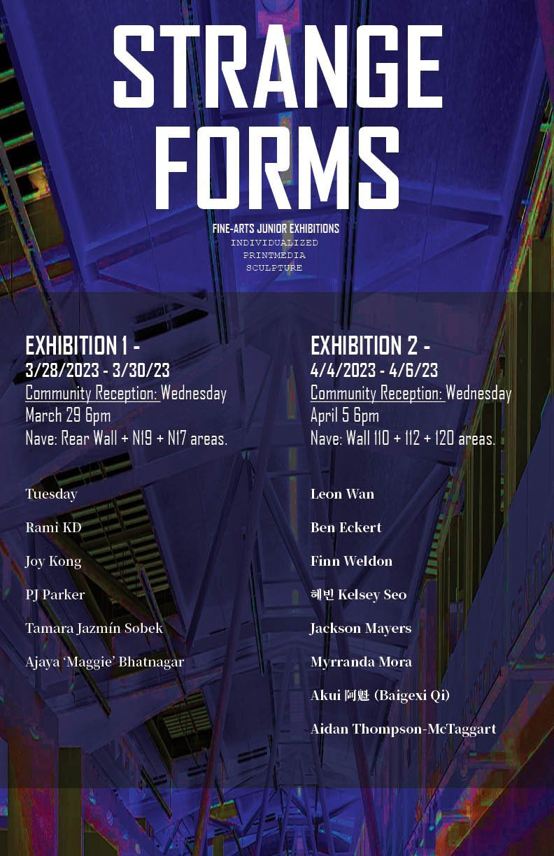 Strange Forms FA Junior Exhibition 1 CCA Portal