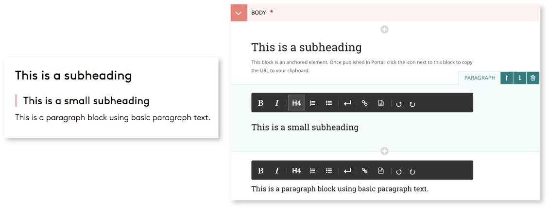 Wagtail_vs_Portal_headings_side-by-side.png