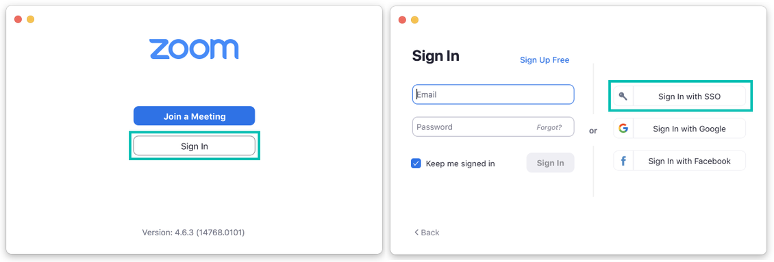 zoom sign up with google