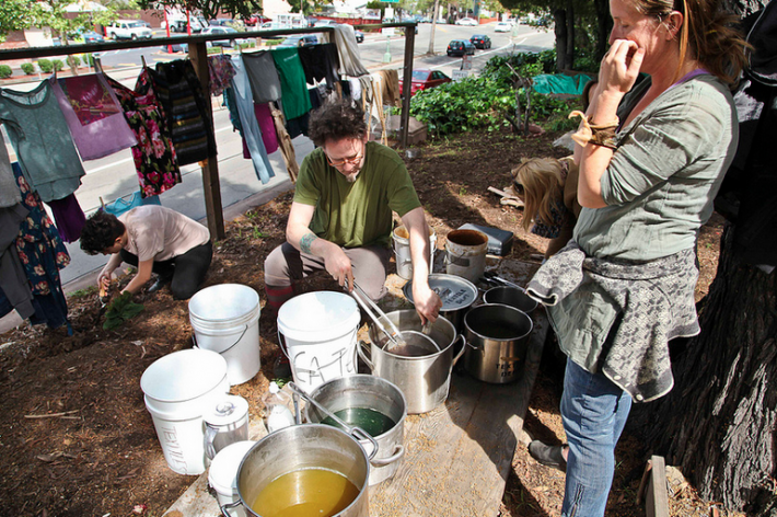 Dyeing workshop