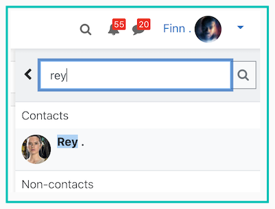 search contacts