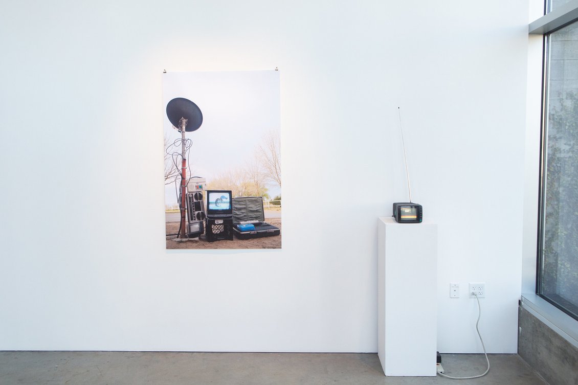 Example: Santino Gonzales, MFA, Installation view of Orion in Spring and Visitation, 2020